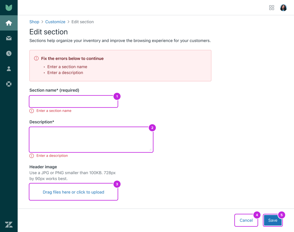 Save pattern validation alert focus