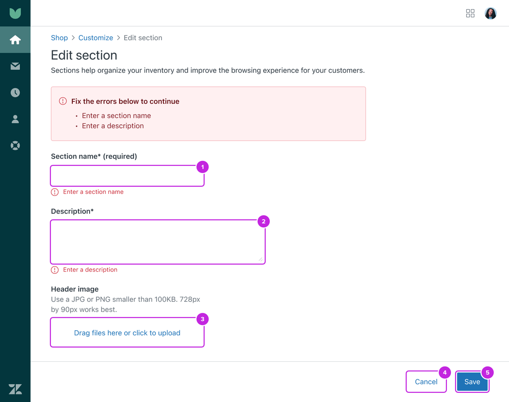 Save pattern validation alert focus