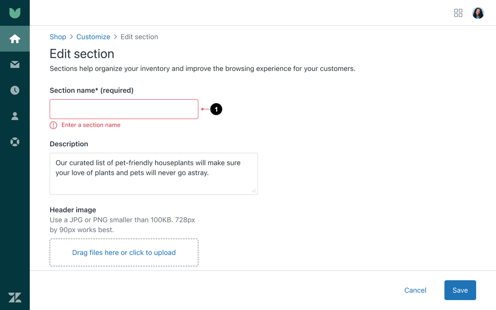 Save pattern error single field