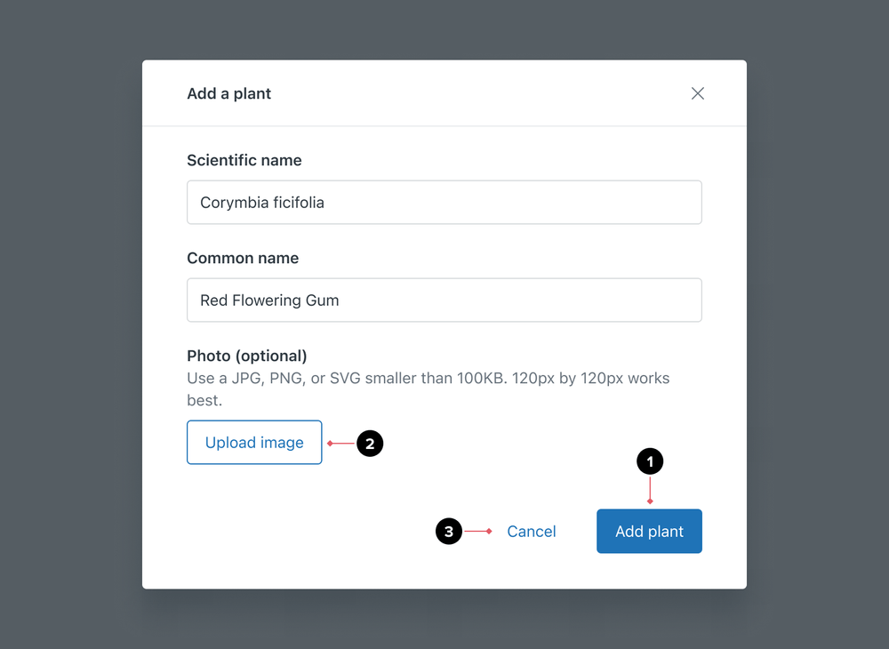 Usage of button types