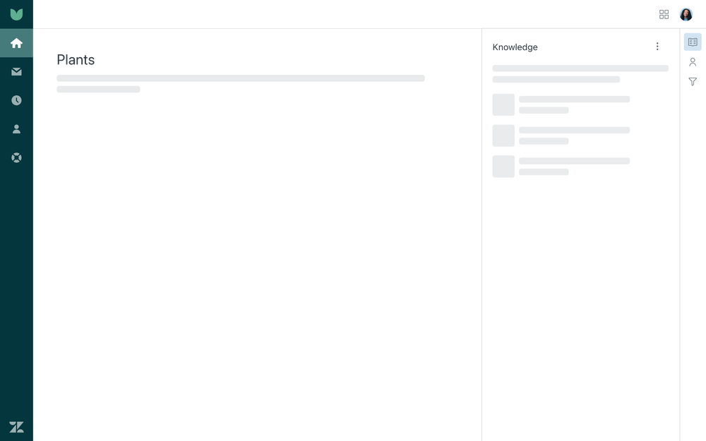 Example of skeleton loaders for predictable content